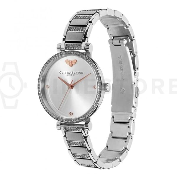 Olivia Burton 24000001 Klocka dam 32 mm 3 ATM Silver