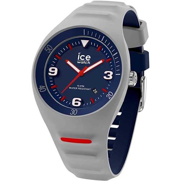 Kello - ICE WATCH - P. Leclercq Grey Blue Medium - Silikoni/Muovi - Vedenpitävyys 10 Atm - Urheilullinen Kvartsrörelse