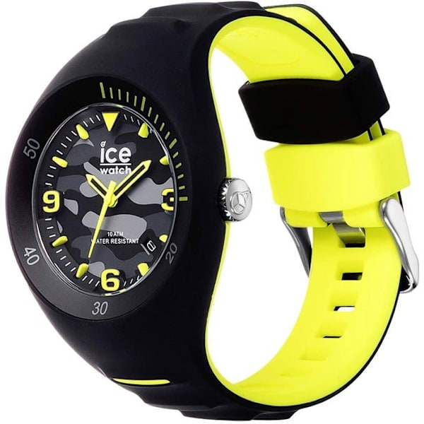 Klocka - Ice-Watch - P. Leclercq Black army - Silikon - Svart - Analog. Svart, fluorescerande gul