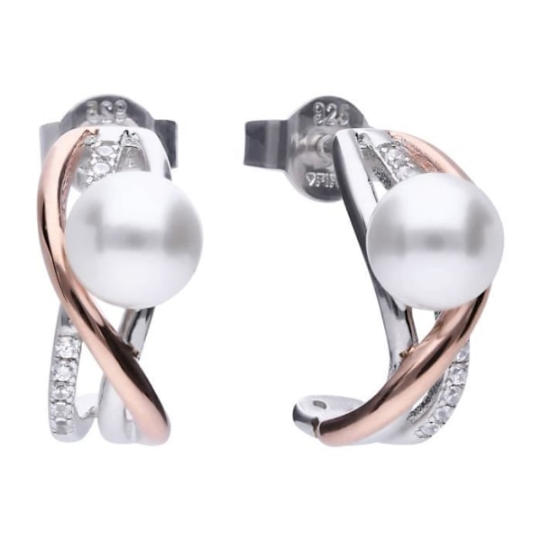 Øreringe - Diamonfire - 6218831111 - Sølv - Rosaguld - Creole