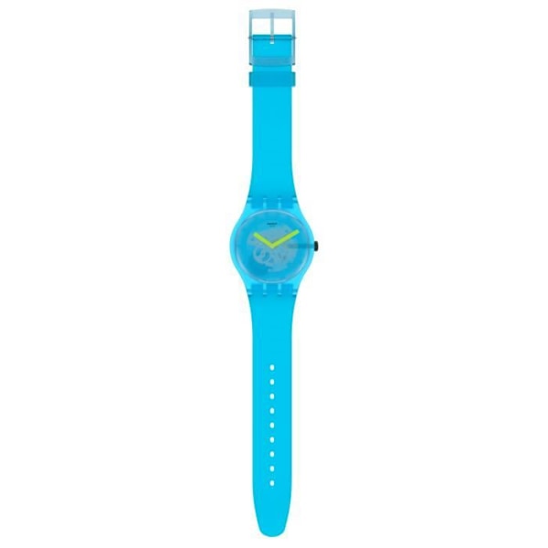 Swatch Watch - OCEAN BLUR - Quartz Movement - Blå färg - Resin Armband - Unisex Blå