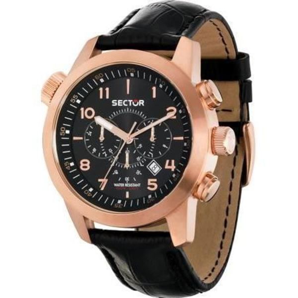 Ur - SEKTOR NY KOLLEKTION - R3271602007 - Kvarts - Analog - Sort læder