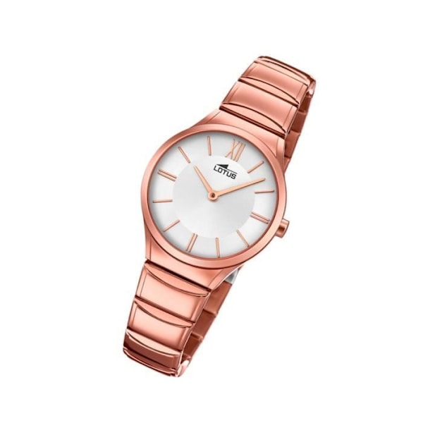 Dameur - Lotus - Minimalistisk - Kvarts - Rustfrit stål - Rosé UL18490/1 rosé, silver