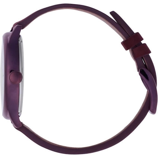 Ice-Watch - ICE time Red Purple - Röd damklocka med läderband - 013062 (Medium) Rød, Lilla