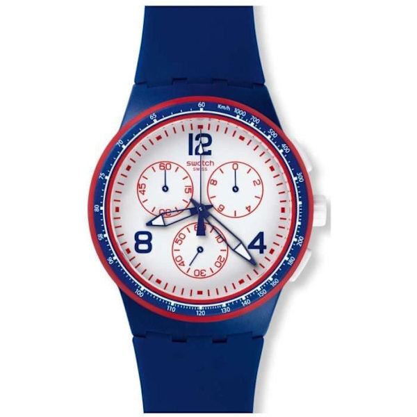 Klocka - SWATCH - SUSZ100 - Kronograf - 39mm - Blå silikon Blå