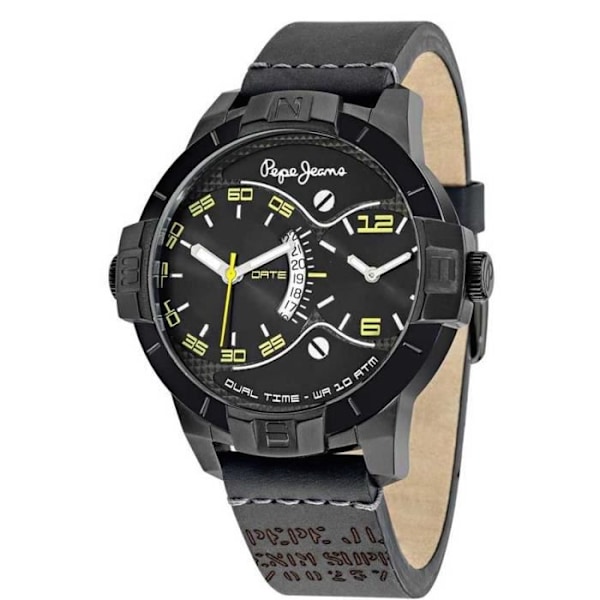 Ur - PEPE JEANS - R2351107002 - Kvarts - Analog - Sort Læder