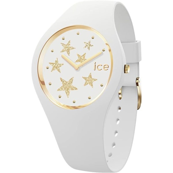 Dame silikone / plastik rem - ICE WATCH - Ice Watch Ice Glam Rock White Stars S ur - Materiale farve: Hvid