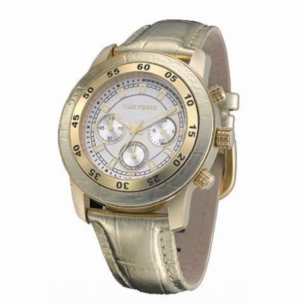Ur - Time Force - TF4005L16 - Kvarts - Analog - Grå læder