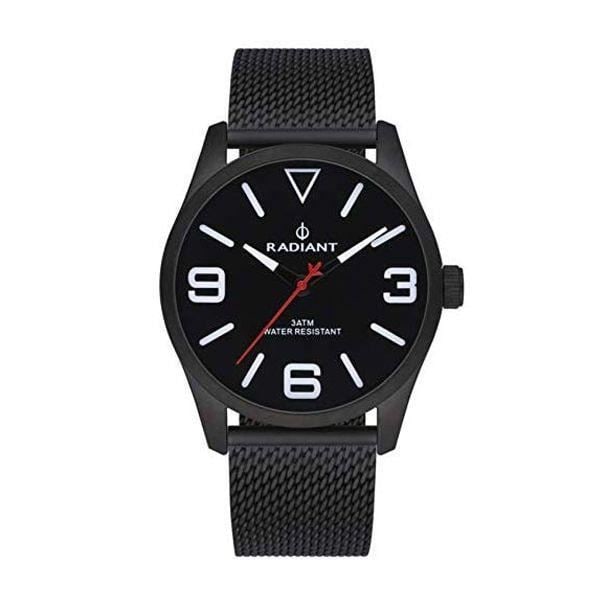 Ur - RADIANT - DARTH 42MM - 3 ATM vandtæt - Sort stålarmbånd - Quartz urværk sort