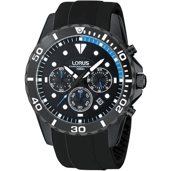 Herreur - LORUS WATCHES - RT339BX9 - Quartz - Analog - Sort silikone