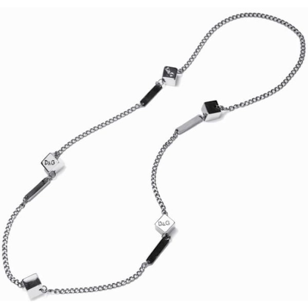 Damehalskæde - D&G - JEWELS OUTSIDER DJ1076 - Rustfrit stål - Sølv - Voksen