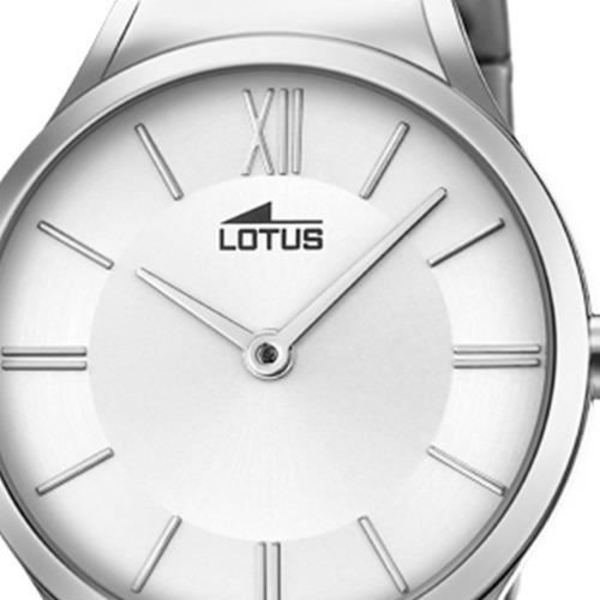 Dameur - Lotus - Minimalistisk - Kvarts - Rustfrit stål - Sølv pengar
