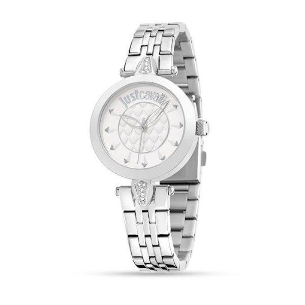 Ur - Just Cavalli - R7253149503 - Damer - Quartz - Analog - Stål Vit