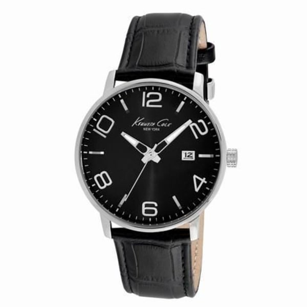 Ur - Kenneth Cole - KC8005 - Kvarts - Læder - Sort