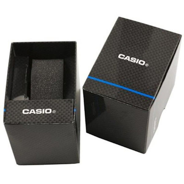 Unisex kello - CASIO - A100WEL-1AEF - Kvartsi - Digitaalinen - Musta nahkaranneke Svart