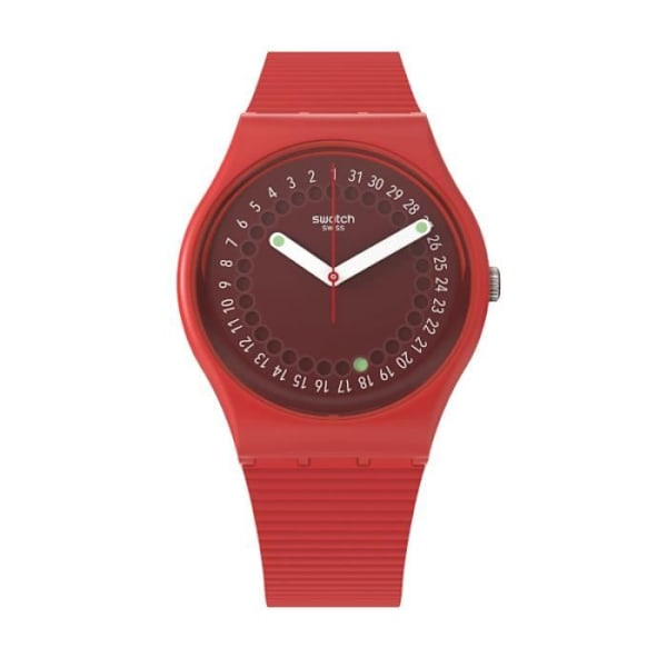 Ur - SWATCH - CYKLER I SOLEN - 34mm - Silikone - Vandtæthed 3 ATM skrikrosa
