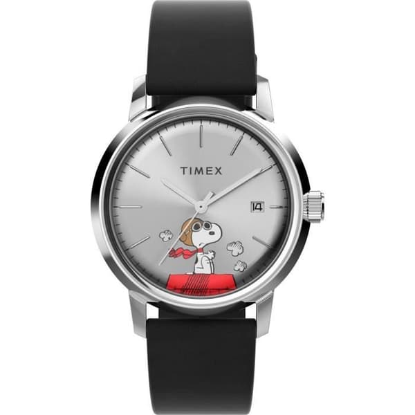 Timex Ur - Mænd - TW2W49600 - Sort Læder - 40mm - 5 bar Svart