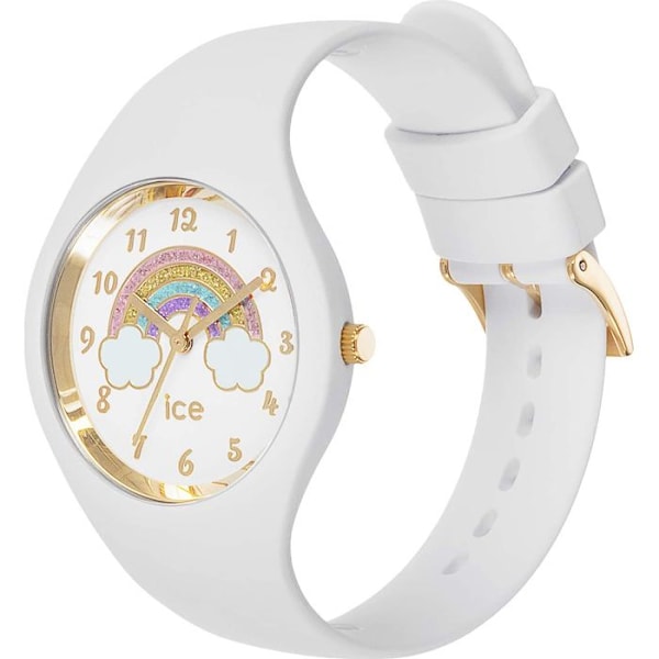 Ice-Watch - ICE fantasia Rainbow hvid - Hvidt dameur med silikonerem - 017889 (lille)