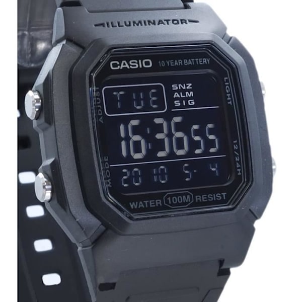 CASIO Watch W-800H-1BVES Svart
