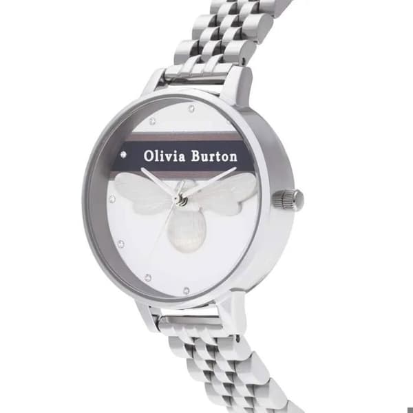 Ur - OLIVIA BURTON - OB16VS07 - Ø 34 mm - Rustfrit stål - Hvid urskive Silver