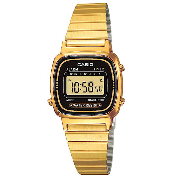 CASIO LA670WEGA1EF kvartsklocka för kvinnor gyllene