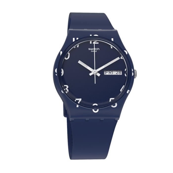Swatch OVER BLUE 34mm Watch - Quartz - Analog - Vuxen - Blå - Resin - Unisex Blå