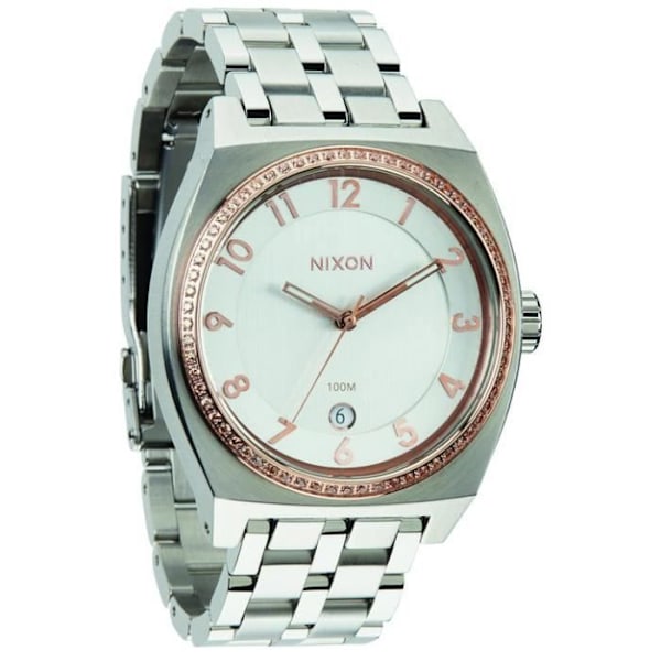 Dameur - NIXON - MONOPOLY A3251519 - Kvarts - Analog - Rustfrit stål Silver, Vit