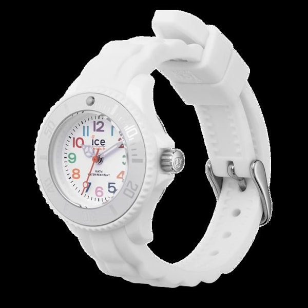 Ice-Watch - ICE mini White - Valkoinen kello pojille (unisex) silikonirannekkeella - 000744 (Erittäin pieni) Vit