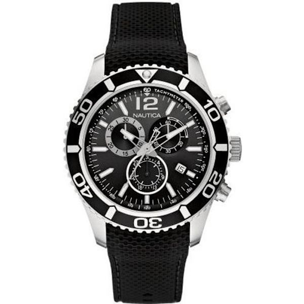 Ur - Nautica - NST 09 A15102G - Kronograf - Multifunktion - Sort Svart