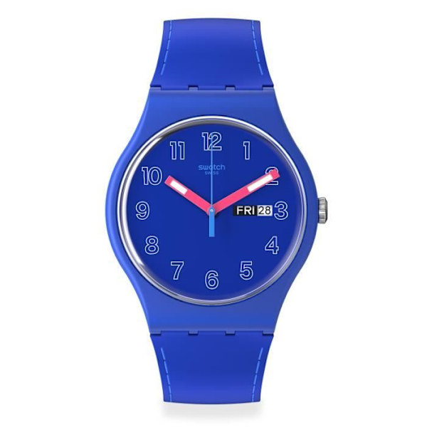 Klocka - SWATCH - COBALT DISCO - Silikon - Analog - Herr - Trendig Blå