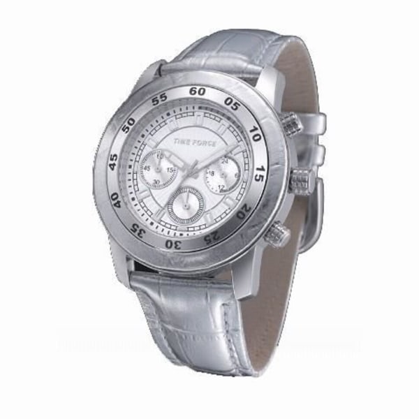 Ur - Time Force - TF4005L15 - Quartz - Analog - Hvid Læder
