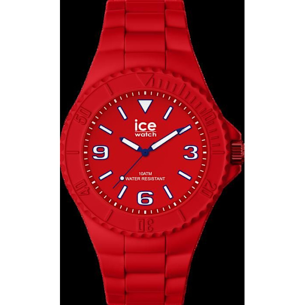 ICE WATCH Herreur - Analog Quartz - Rød silikonerem - Vandtæt 10 Atm Röd