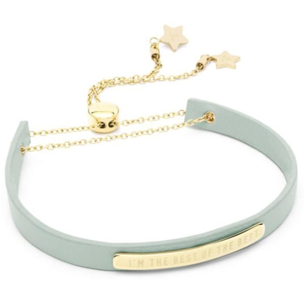 Armbånd - MR WONDERFUL - JOYAS WONDERFUL WORDS WJ30105 - Blå - Guld - Rustfrit stål Blå, guld