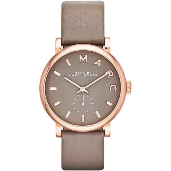 Kvinna klocka - MARC BY MARC JACOBS - BAKER MBM1266 - Läder - Quartz - Analogisk Brun, Rosa