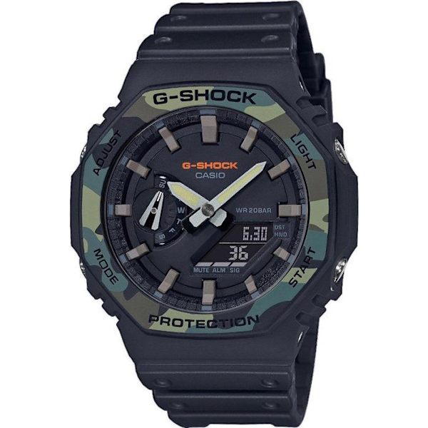 Kello - Casio - G-Shock GA-2100SU-1AER - Naamiointi - Iskunkesto - Kaksoisnäyttö Camouflage