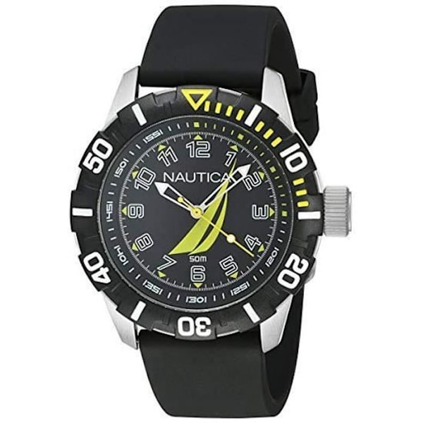 Ur - Nautica - NAI08513G - Kvarts - Analog - Sort harpiks Svart