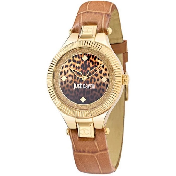 Dameur - JUST CAVALLI - INDIE R725121550 - Kvarts - Analog - Brunt læder Brun, Guld