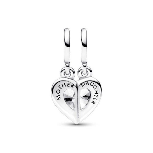 Charm vedhæng - PANDORA - 792643C01 - Sølv - Mor & Datter - Grå Grå