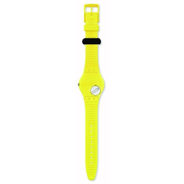 Klocka - SWATCH - Konstresa 2023 - Gul silikonarmband - Flerfärgad urtavla - Trendig stil Gul, flerfärgad