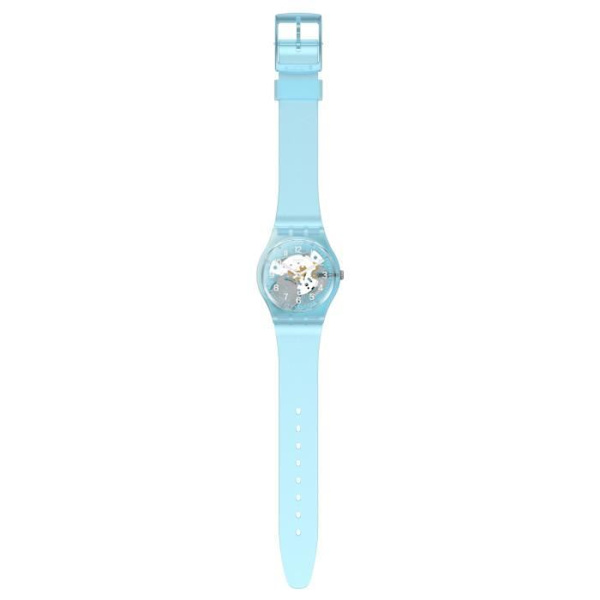 Klocka - SWATCH - MORNING SKY - 34mm - Blå silikon - Vattentålighet 30 Atm Azzurro, Trasparente