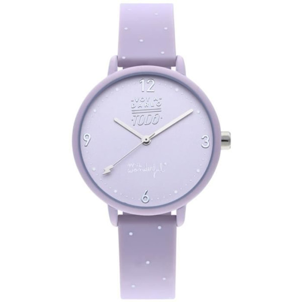 Klocka - MR WONDERFUL - HAPPY HOUR WR - Lila - Kvarts - Analogisk Lila