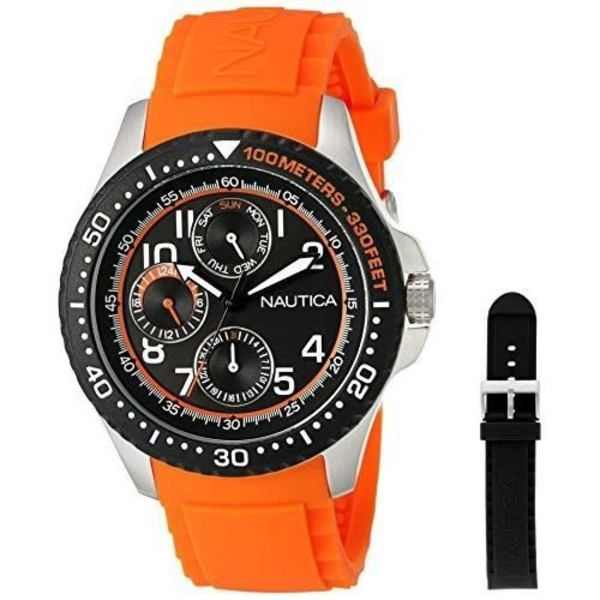 Ur - Nautica - NAD14534G - Kvarts - Analog - Sort harpiks Svart