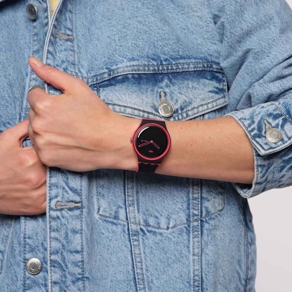Klocka - Swatch - MINIMAL LINE PINK - Kvarts - 41mm - Vattentålighet 3 Atm Svart ros