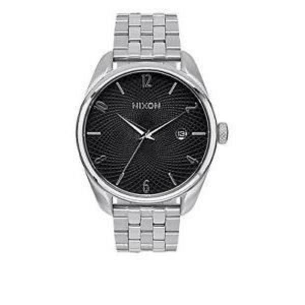 Kello - NIXON - A418000 - Kvartsi - Analoginen - Musta teräs Svart