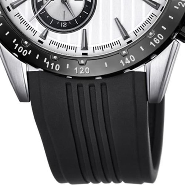 Ur - LOTUS - UL18310-1 - Analog - Kvarts - Sport - Sort PU silver, svart