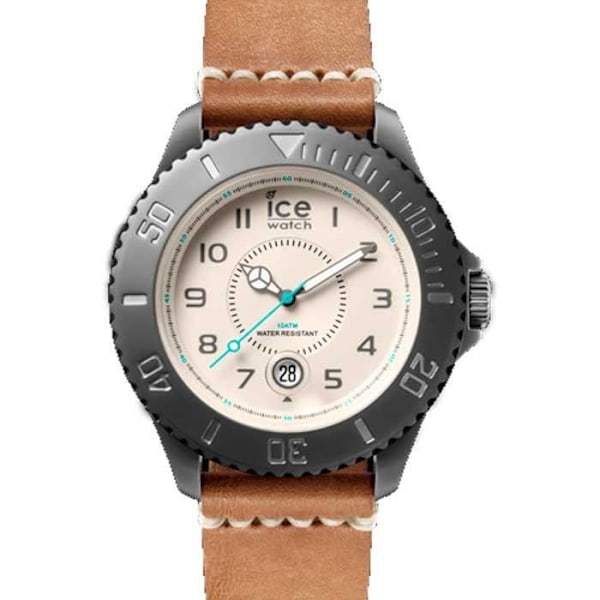 Klocka - ICE-WATCH - HE.LBN.GM.B.L.14 - Kvarts - Analog - Beige Läder Beige