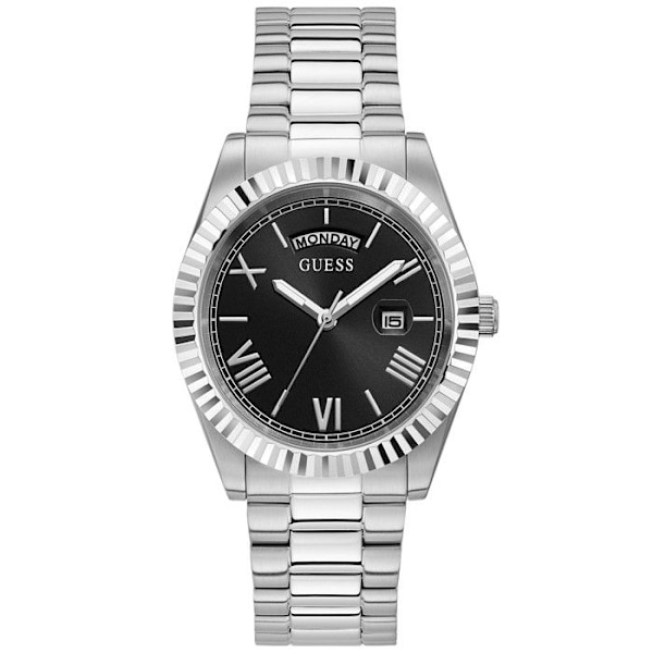 Ur - Guess - Connoisseur GW0265G1 - Rustfrit stål - 50m vandtæt - Multifunktionel Silver, Svart