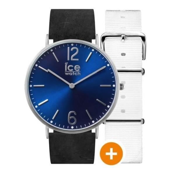 Klocka - Ice-Watch - CITY Norwich - Svart läder - Analog - Chic Svart