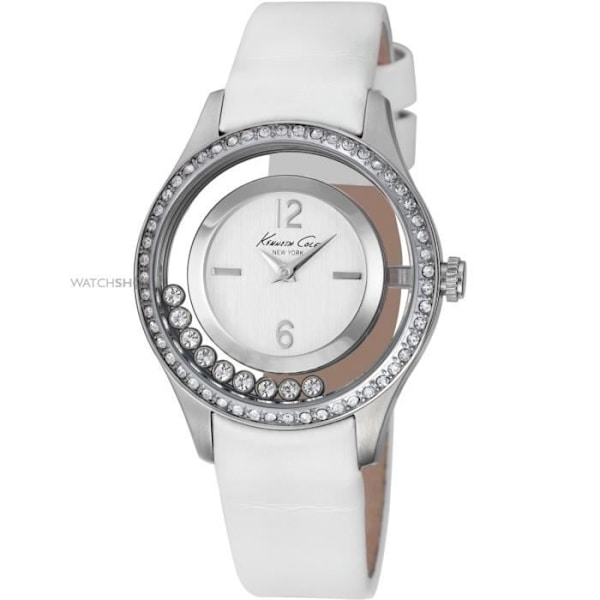 Ur - Kenneth Cole - KC2881 - Kvarts - Analog - Hvid Læder Kvinde