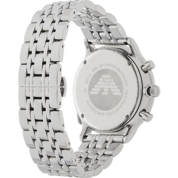 Ur - Emporio Armani - New Retro AR1648 - Kvarts - Analog - Rustfrit stål Svart
